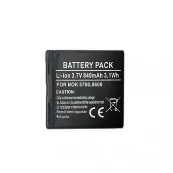Aku extra digital BP-5M Nokia 5700 / 7390 3,7 V 1000 mAh jaoks