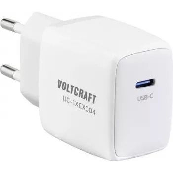 VOLTCRAFT UC-1XCX004 VC-13158215 USB-laadija siseruumidesse, väljundvool (max) 3 A, 1 x USB Power Delivery (USB-PD) (VC-13158215)