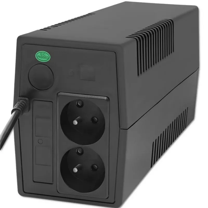 Qoltec 53774 katkematu toiteallikas (UPS) Line-Interactive 1 kVA 600 W 1 vahelduvvoolu pistikupesa
