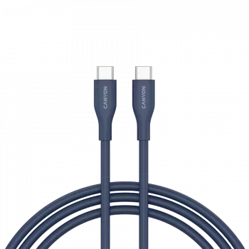 CANYON kaabel CC60SC10 C-C 60W 1m Silikoon tumesinine
