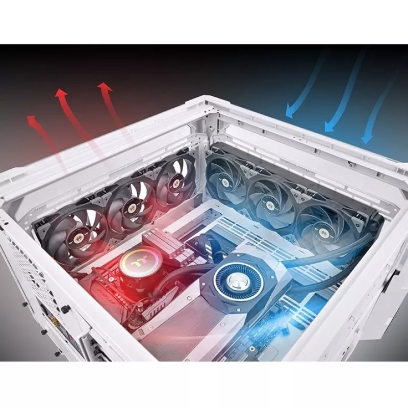 Thermaltake SWAFAN GT12 120 mm korpusventilaator – must