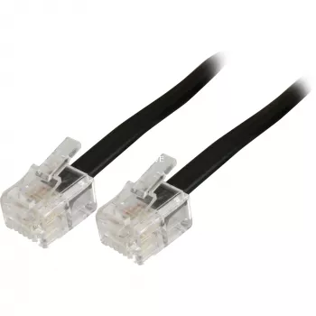 Modulaartelefonikaabel Goobay 50318 RJ-11 RJ-11 6 m must