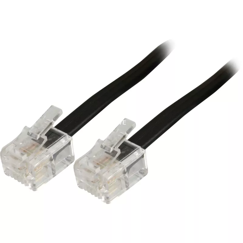 Modulaartelefonikaabel Goobay 50318 RJ-11 RJ-11 6 m must