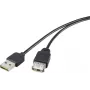 USB-pikenduskaabel Renkforce Duplex 2.0 Reversible USB M to W 5V, mudel 1365371