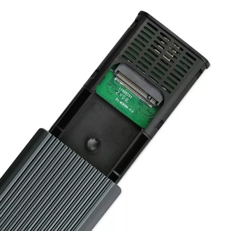 M.2 NVMe SSD korpus QOLTEC 52630 — USB 3.1 Gen2 10 Gbit/s, M.2 NVMe ketastele