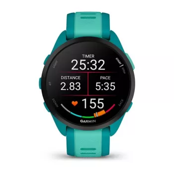 Nutikell GARMIN Forerunner 165 Music — 43 mm polümeerkorpus, 1.2 tolli AMOLED, 4 GB, GPS/GLONASS/Galileo, 5 ATM