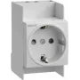 Pistikupesa Hager SNS016 valge