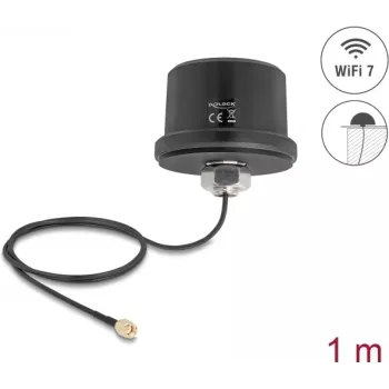 WiFi-antenn DELOCK 81468 RP-SMA-pistik 3,1–3,5 dBi mitmesuunaline