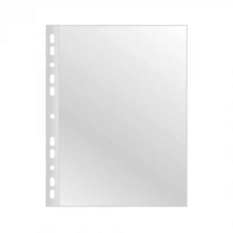 AD Class PUNCHED POCKET Cristal Clear A4 40 micr., pakk 100 tk