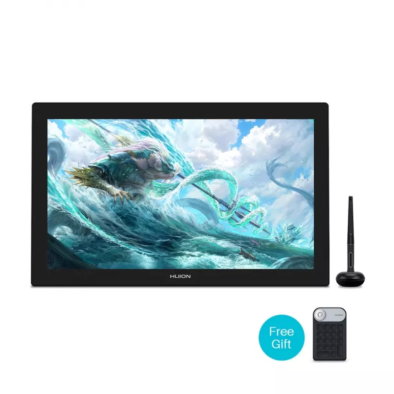 Graafikatahvel HUION Kamvas Pro 24 4K GT2401 — 23,8-tolline QLED 3840×2160, 16:9, 8192 survetaset