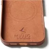 Mujjo Full Leather Case MagSafe ümbris iPhone 17-le pruun