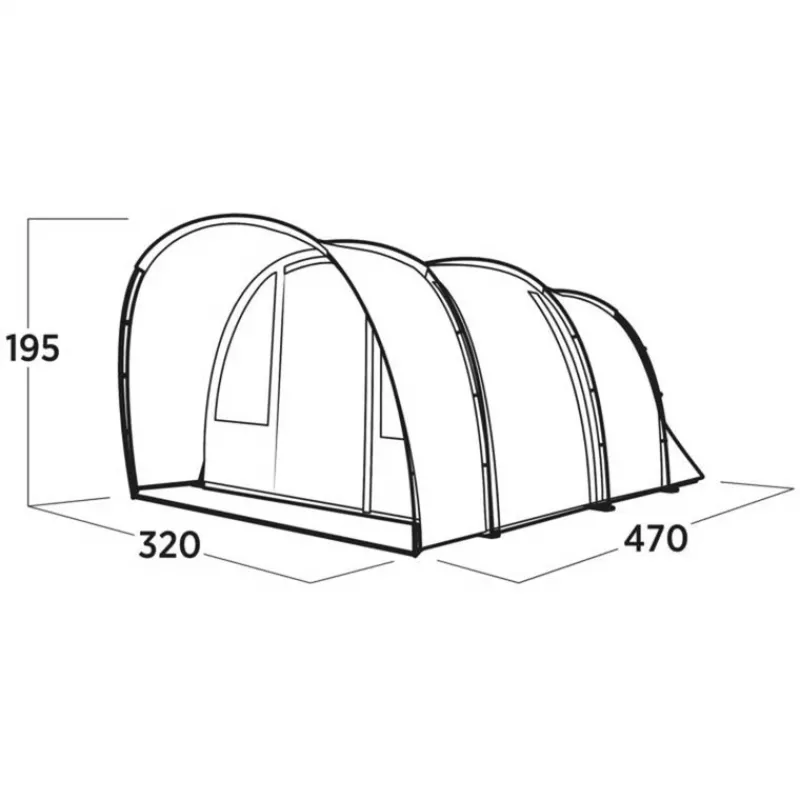 Easy Camp Skarvan 5 tunneltelk, sinine