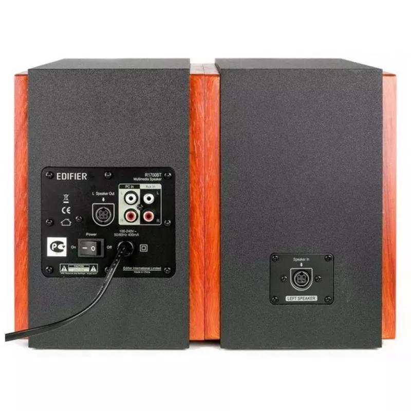 Edifier R1700BT - kõlar - raamaturiiul - juhtmevaba - Bluetooth - 66 W (kokku) - kahesuunaline - must (R1700BT Must)