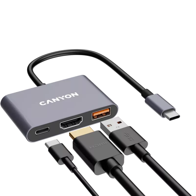 Canyon DS-4 USB USB-C jaotur 10000 Mbit/s HDMI USB 3.2 Gen 2