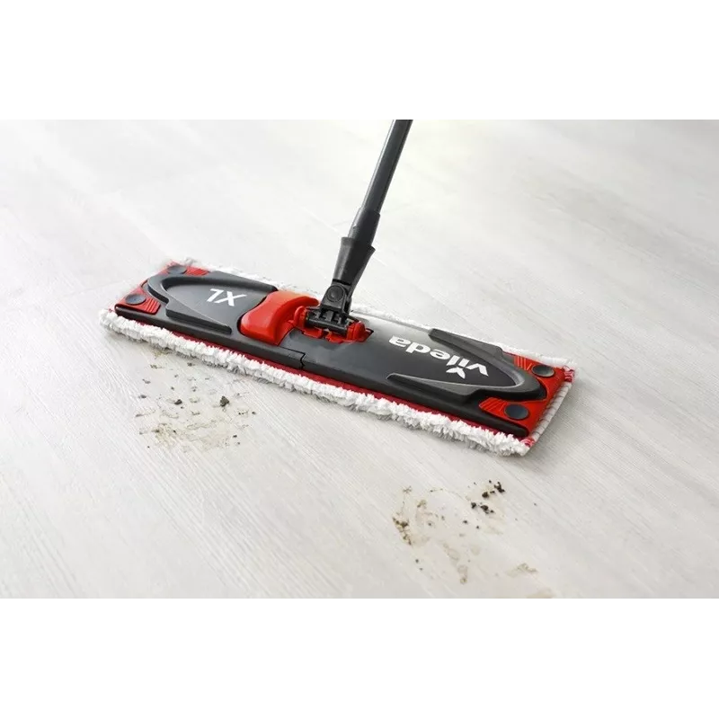 VILEDA mop Ultramax XL Box — pestav mikrokiust 360° pöörlev pea, kokkupandav, kõvadele põrandatele