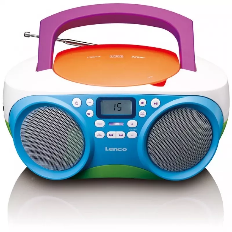 Kaasaskantav raadio Lenco SCD41 mitmevärviline