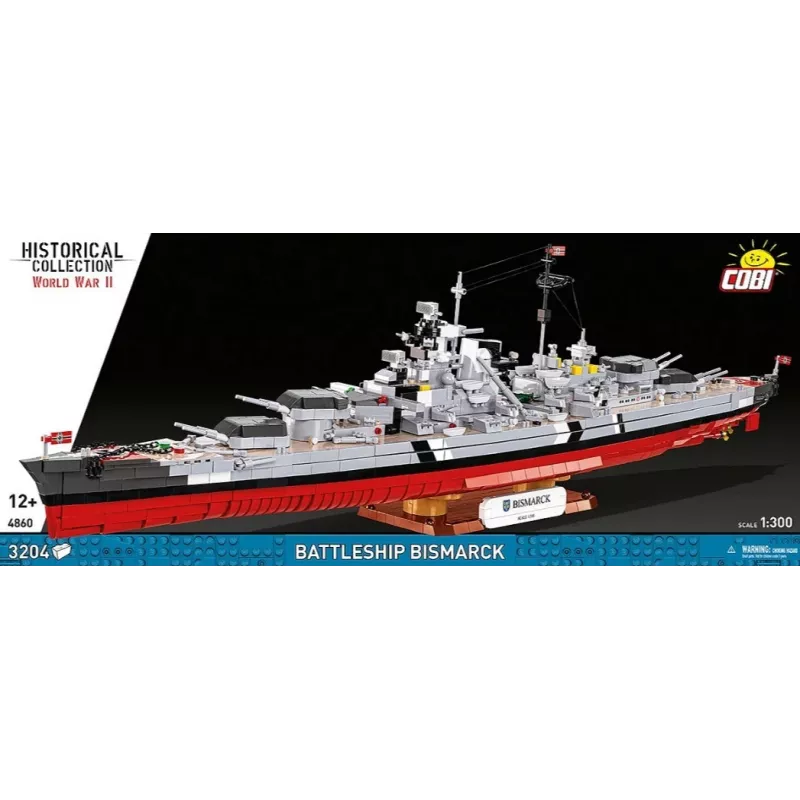 Ehituskomplekt Cobi lahingulaev Bismarck, 3204 osaga – Cobi CO BI-4860