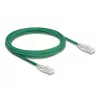 DeLOCK võrgukaabel RJ45 Cat.6A pistik pistikusse 3 m roheline
