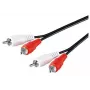 Microconnect AUDCC05 helikaabel 0,5 m 2 x RCA Must