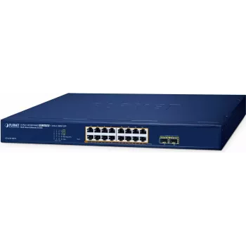 Hallatav lüliti PLANET GS-2210-16P2S 16-port 10/100/1000T PoE 240W