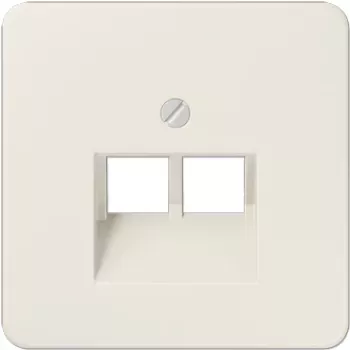 Katteplaat kahele IAE/UAE pesale JUNG 569-2 UA Elevandiluu, termoplast