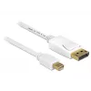DisplayPort-kaabel DeLOCK 83482 Mini DisplayPort 2 m Valge
