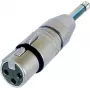 Neutrik - Audio-Adapter - XLR3 weiblich zu Mono-Stecker männlich