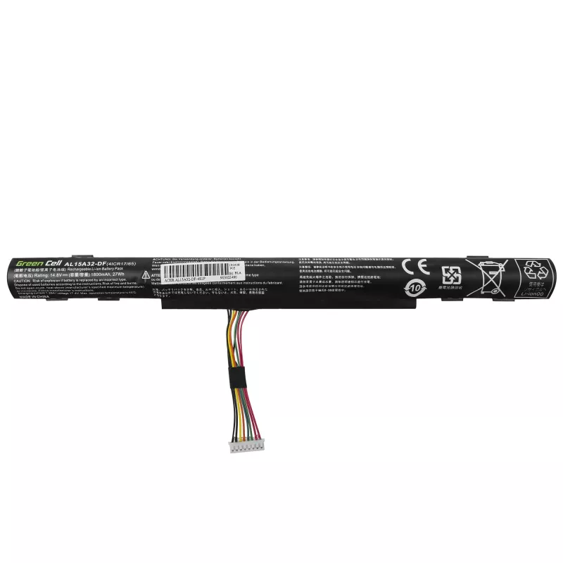 Aku roheline Cell AC68 Acer E5-573 E5-573G E5-573TG V3-574 V3-574G TravelMate P277 jaoks