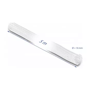 Põimitud hülss DeLOCK 20809 5 m x 16 mm valge