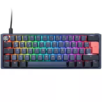 Ducky One 3 Mini klaviatuur mängimiseks USB sinine