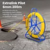 Extralink tõmbetross Pilot 6mm 200m klaaskiud FRP kollane