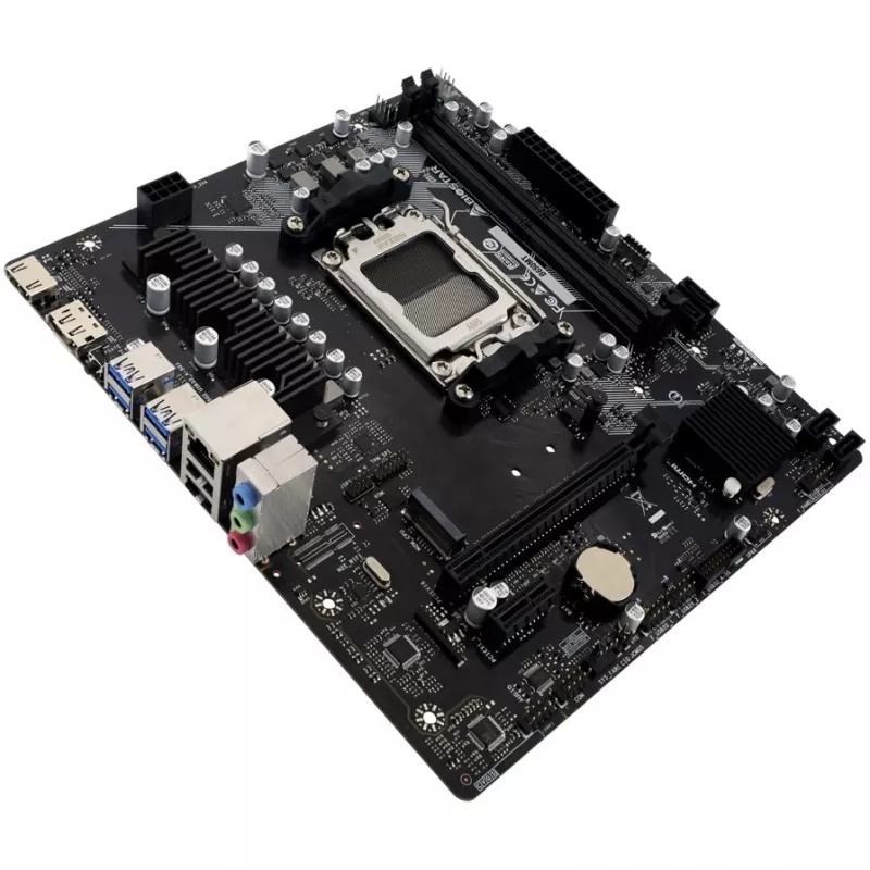 Emaplaat BIOSTAR B650MT Micro ATX, AMD B650, Socket AM5, DDR5, 2x DIMM, 96GB, 1x M.2, 4x SATA III, Gigabit LAN