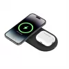 Belkin WIZ021VFBK – 2-in-1 juhtmevaba laadimispadi Qi2 tehnoloogiaga 15 W, must