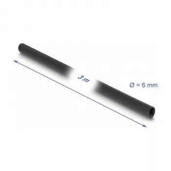 DeLOCK PVC isoleerhülss 3 m x 6 mm Must