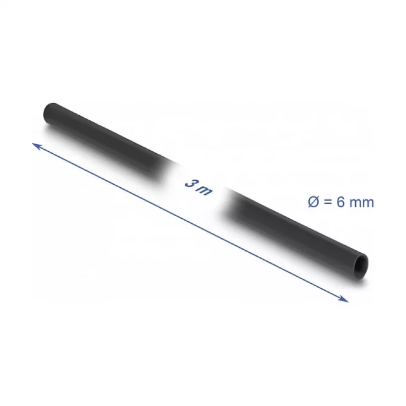 DeLOCK PVC isoleerhülss 3 m x 6 mm Must