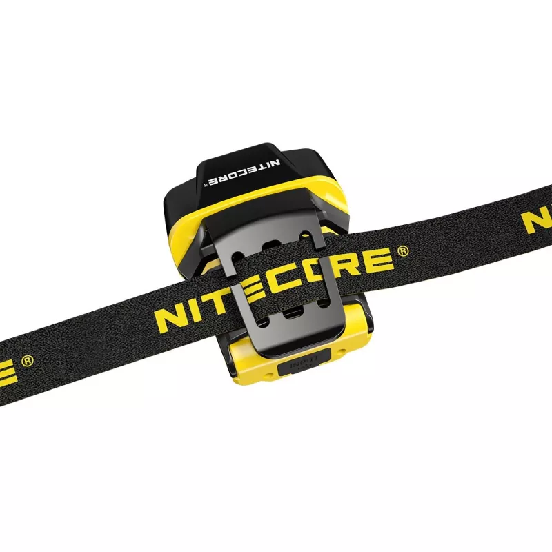 Peavõru taskulamp Nitecore NU11 — 150 lm, IPX5, USB laetav, 41 g, kollane/must