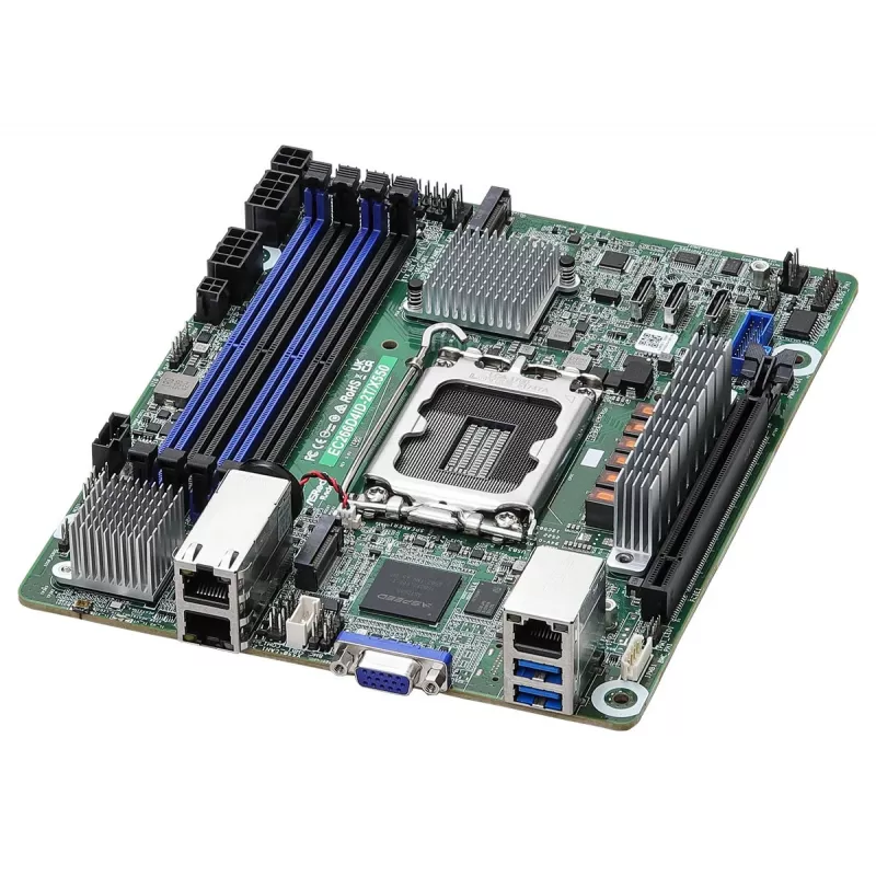 ASRock EC266D4ID-2T/X550 emaplaat Intel C266 LGA 1700 mini ITX
