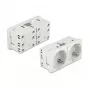 Pistikupesa CEE 7/3 DELOCK Easy 45 — 250 V, 16 A, 4000 W, valge, ABS/PC, 90×45×40 mm