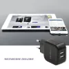 Sisetoiteadapter QOLTEC 50186 nutitelefonile ja tahvelarvutile, 5 V 3,4 A, 17 W, 2× USB, must