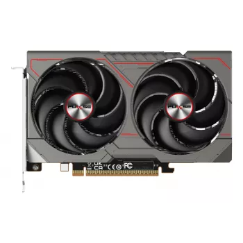 Graafikakaart Sapphire Radeon RX 9060 XT — 8 GB GDDR6, 128-bit, PCIe x16 5.0, kahe ventilaatoriga jahutus