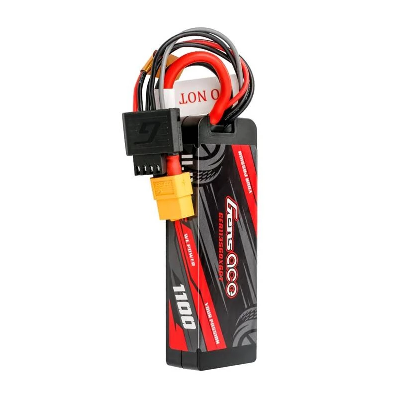 Lipo Gens ace G-Tech 1100mAh 11.1V 3S1P 60C GRP-76 Hardcase Aku XT60 pistikuga
