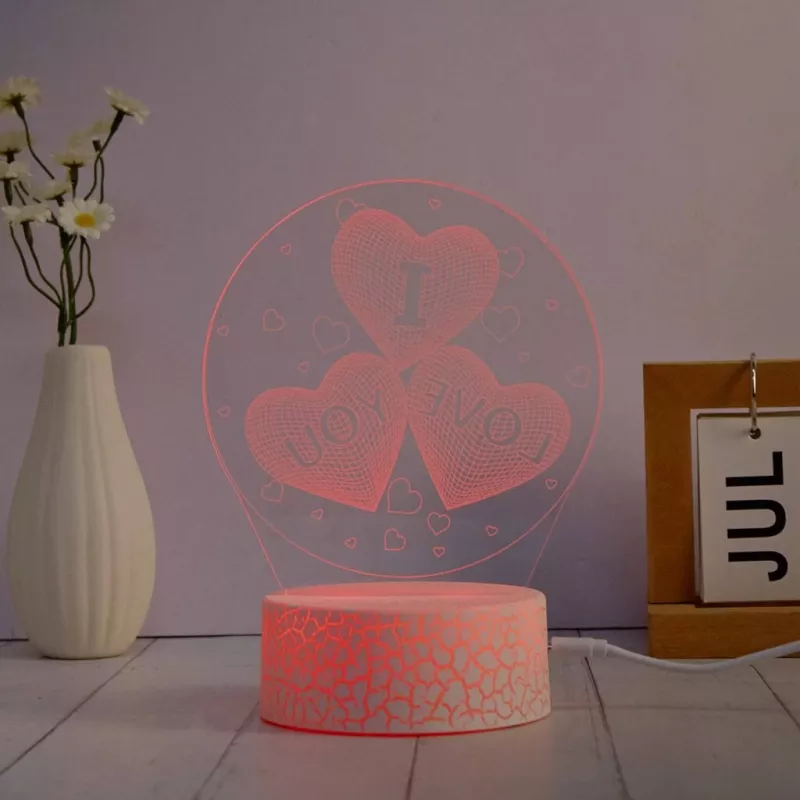 Manta SNL115RGB RGB 3D südamekujuline dekoratiivne LED-lambi komplekt