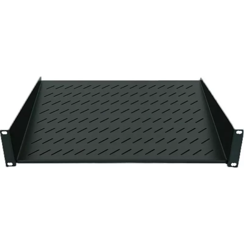 Intellinet 19-tolline konsoolriiul, 1U, 2-punkti esikinnitus, 150 mm sügavus, max 25 kg, must, kolmeaastane garantii