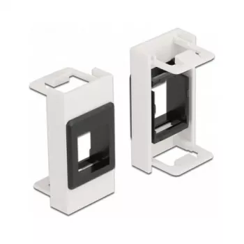 Keystone Holder DeLOCK Easy 45 Module 22.5 x 45 mm Valge Must