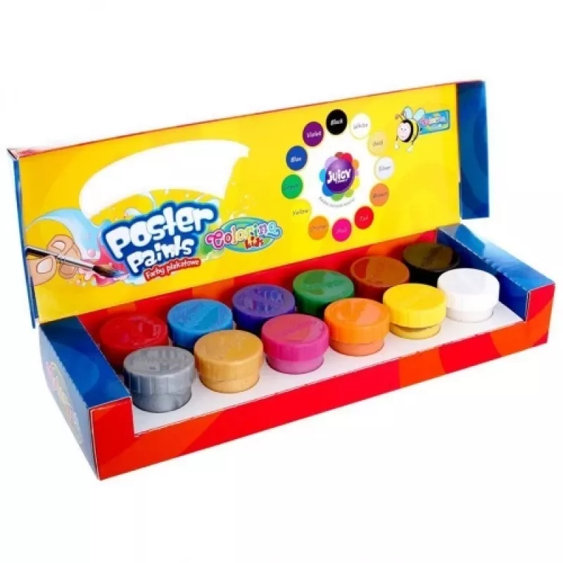 Colorino Kids plakatvärvid 12 värvi 20 ml