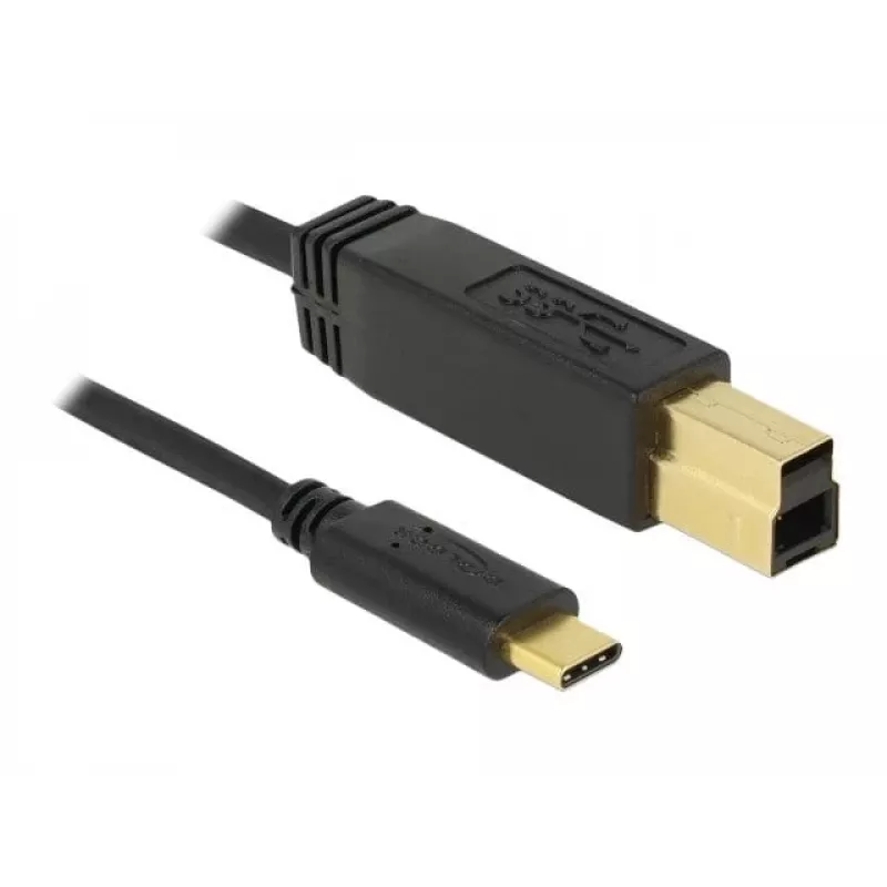 USB-kaabel DeLOCK 83675 USB 3.2 Gen 2 1m USB C USB B Must