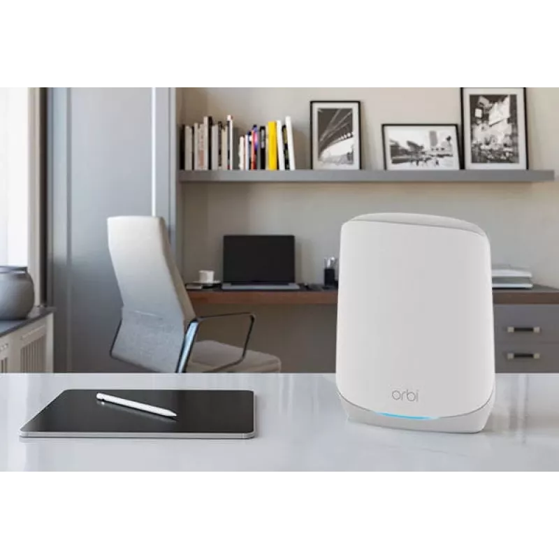 NETGEAR Orbi RBK763S Tri-band (2.4 GHz / 5 GHz / 5 GHz) Wi-Fi 6 (802.11ax) Valge 7 Internal - RBK763S-100EUS