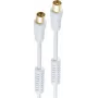shiverpeaks ®-BASIC-S--Antenni ühenduskaabel, 100% varjestatud, kullatud kontaktid, mantlivoolufilter, 100 dB, valge, 2,0m (BS80203-128-G)