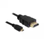 HDMI-kaabel DeLOCK 82661 1 m HDMI tüüp A tüüp D must