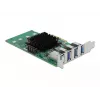DeLOCK PCI Express x4 kaart 4 x välise USB 3.0 neljakanalilisele - madala profiiliga vormitegur